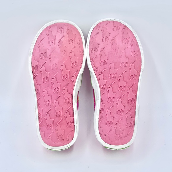 Polo Ralph Lauren Bal Harbor Repeat Slip On Pink Sneaker Kids / Baby size 7 - Picture 10 of 11